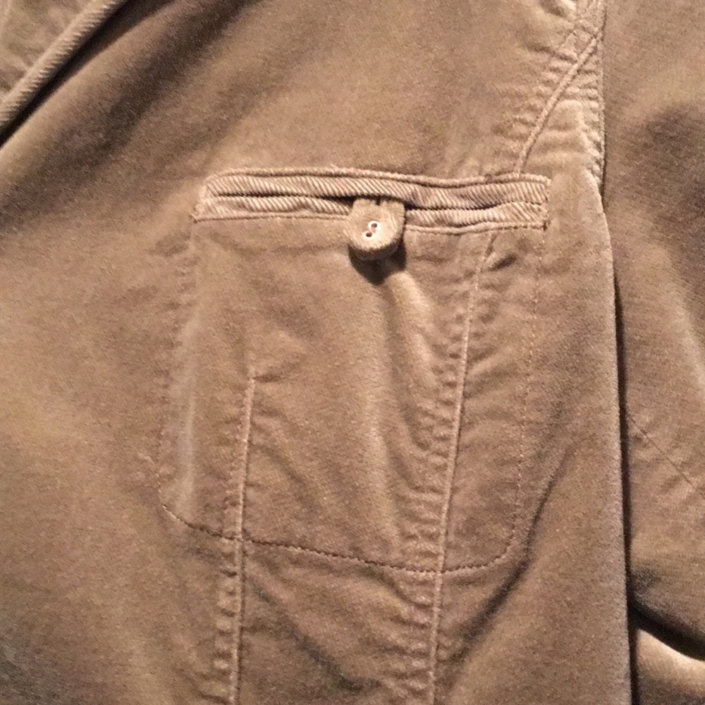 Vintage Laura Ashley Soft, Dark Khaki Jacket - Picture 2 of 8